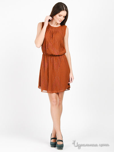 Платье Silvian Heach, цвет цвет коричневый