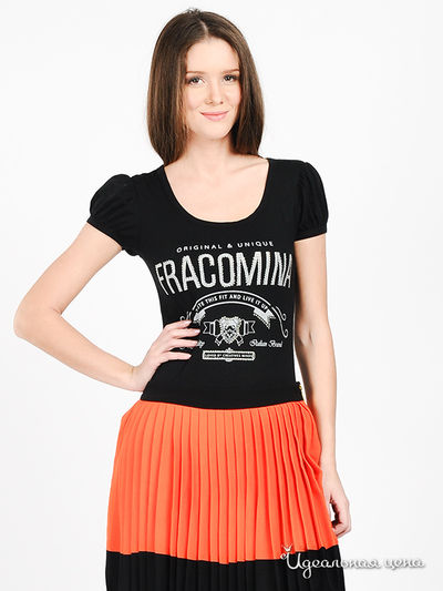 Футболка Fracomina, цвет цвет черный