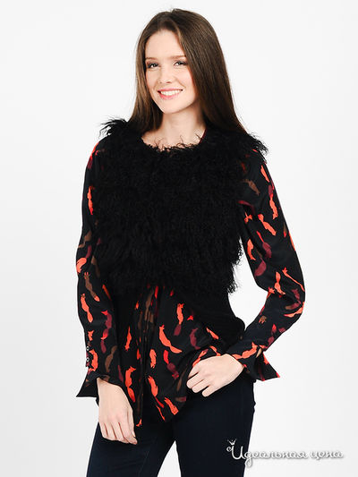 Жилет Fracomina, цвет цвет черный