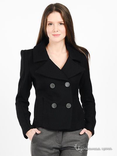 Полупальто Silvian Heach, цвет цвет черный