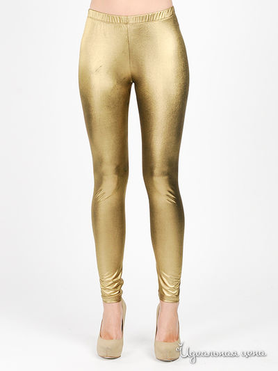 Леггинсы Silvian Heach, цвет цвет золотистый