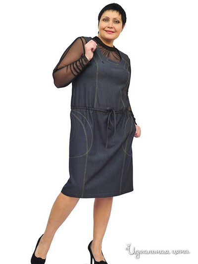 Платье Lady Style, цвет цвет темно-синий