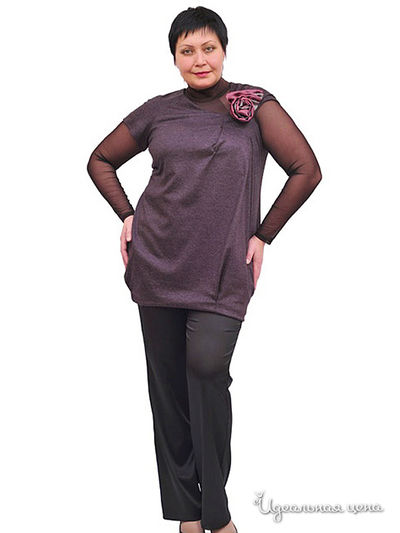 Блуза Lady Style, цвет цвет брусничный