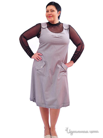 Платье Lady Style, цвет цвет серый