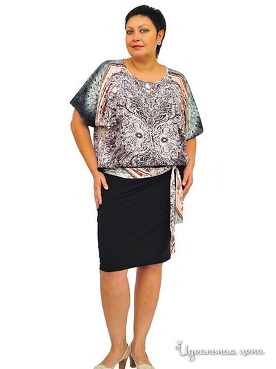 Платье Lady Style, цвет цвет мультиколор / черный