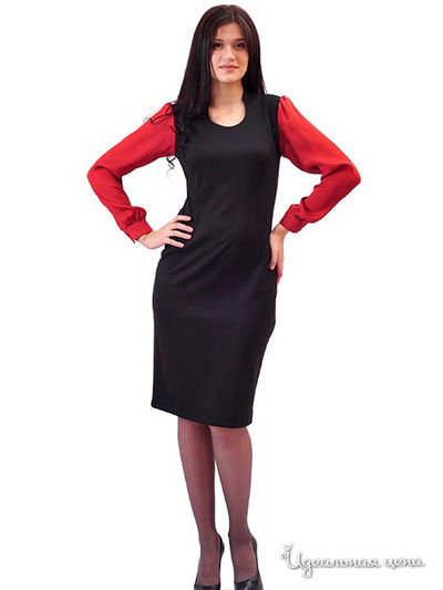 Платье Lady Style, цвет цвет черный / красный