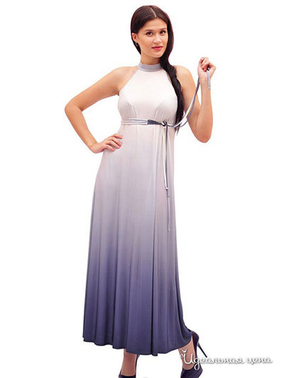 Платье Lady Style, цвет цвет сиреневый / белый