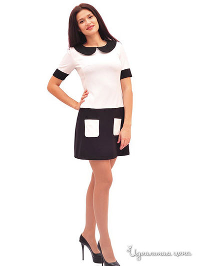 Платье Lady Style, цвет цвет черный / белый