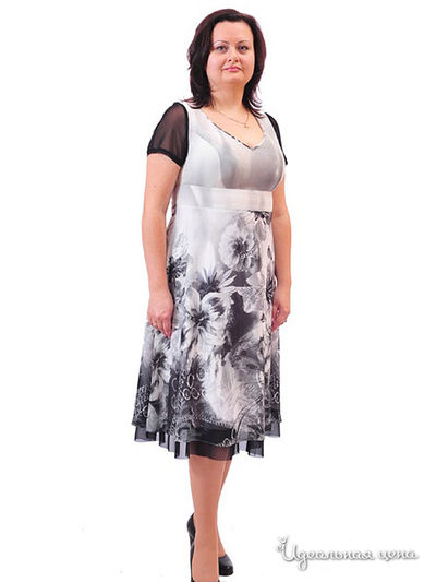 Платье Lady Style, цвет цвет белый / черный