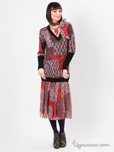 Платье Веретено, цвет цвет красный