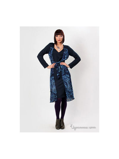 Платье Веретено, цвет цвет синий