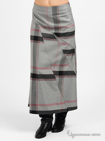 Юбка Веретено, цвет цвет серый / розовый