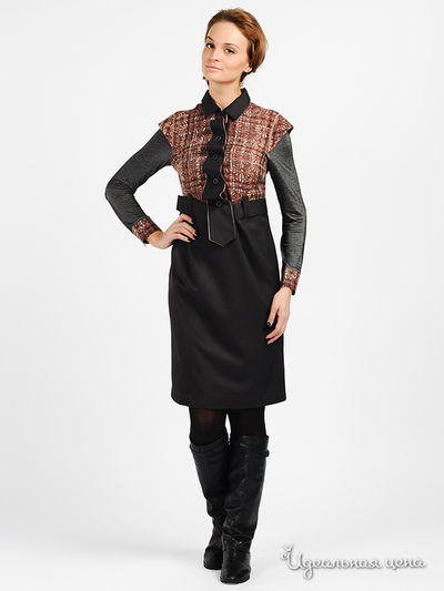 Платье Веретено, цвет цвет черный