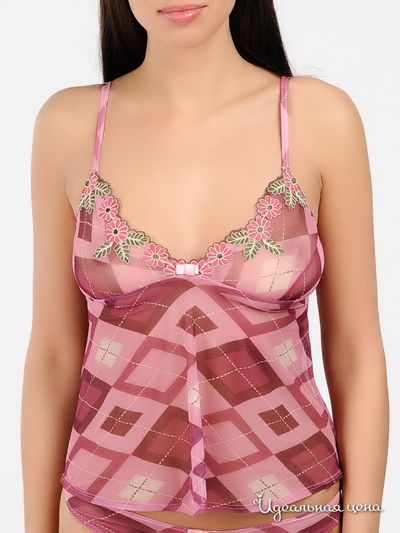 Топ V.O.V.A., цвет цвет розовый / бордовый