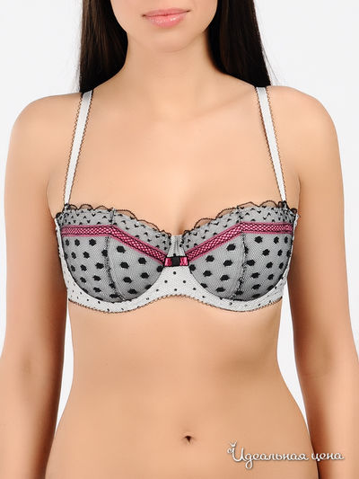 Бюстгальтер V.O.V.A., цвет цвет белый / черный