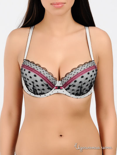 Бюстгальтер V.O.V.A., цвет цвет белый / черный