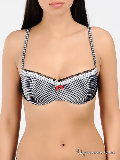 Бюстгальтер V.O.V.A., цвет цвет черный / белый