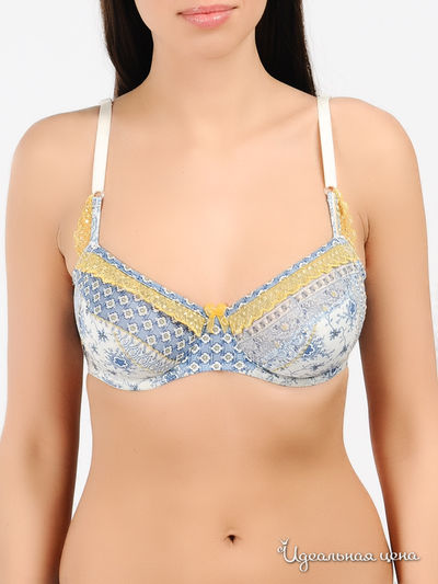 Бюстгальтер V.O.V.A., цвет цвет голубой / белый
