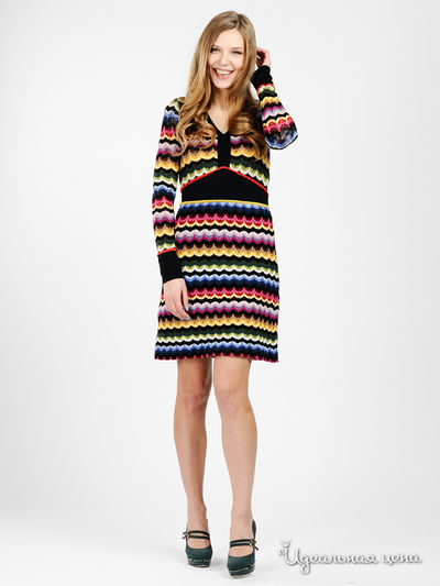 Платье PIU&PIU, цвет цвет мультиколор