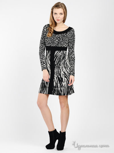 Платье PIU&PIU, цвет цвет черный / белый