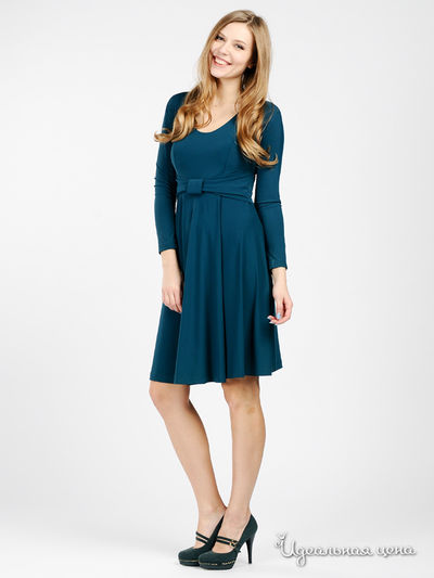 Платье PIU&PIU, цвет цвет темно-бирюзовый