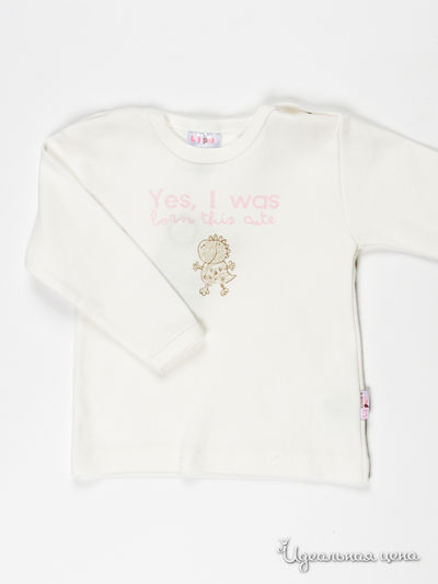 Лонгслив Liliput, цвет цвет молочный / розовый