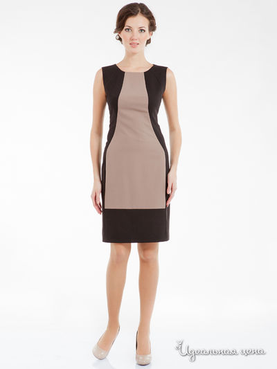 Платье Levall, цвет цвет бежевый / черный