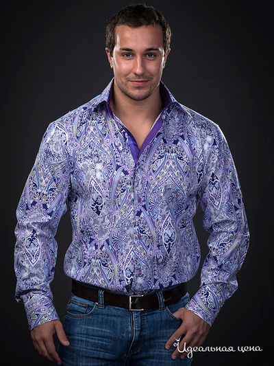 Рубашка Jess France, цвет цвет сиреневый / принт огурцы