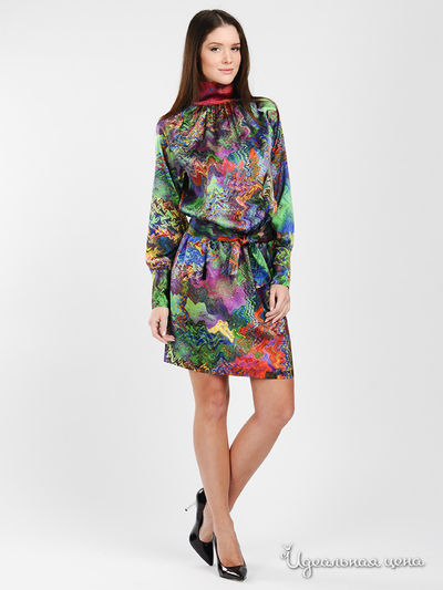 Платье Dino Chizari, цвет цвет мультиколор