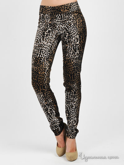 Брюки Dino Chizari, цвет цвет черный принт леопард
