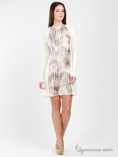 Платье Dino Chizari, цвет цвет белый / мультиколор