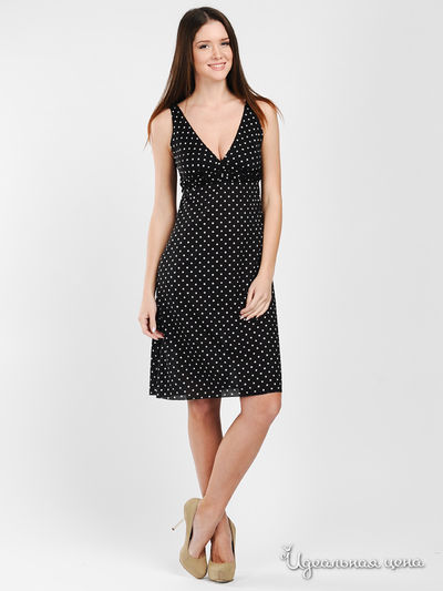 Платье Dino Chizari, цвет цвет черный / принт горох
