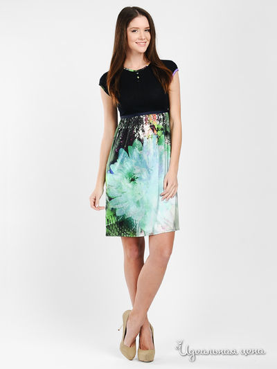 Платье Dino Chizari, цвет цвет черный / мультиколор