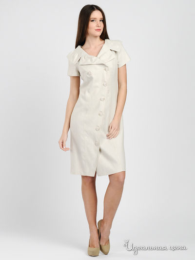 Платье Mono collection, цвет цвет бежевый