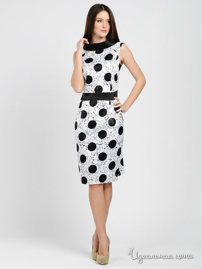Платье Mono collection, цвет цвет белый / черный