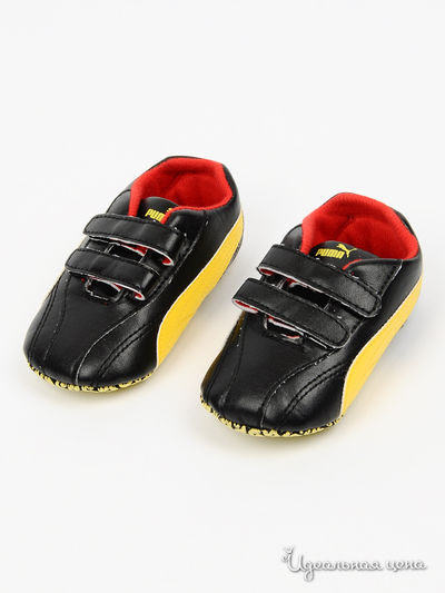 Пинетки Puma, цвет цвет черный / желтый