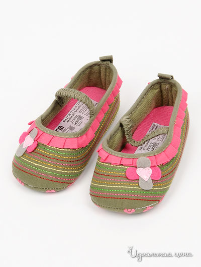 Пинетки Mothercare, цвет цвет хаки / мультиколор