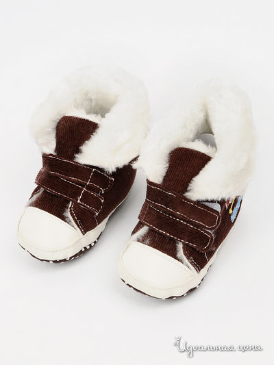 Пинетки Guess, цвет цвет темно-коричневый / белый