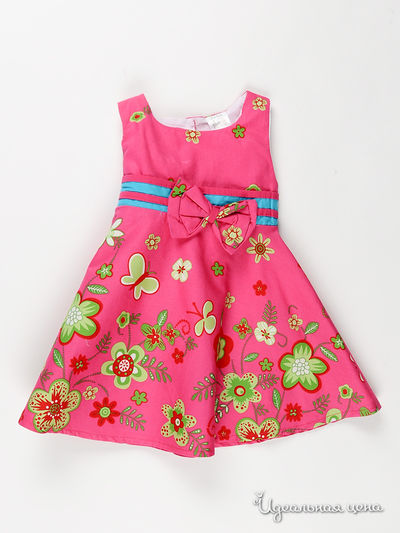 Платье Zara, цвет цвет ярко-розовый / мультиколор