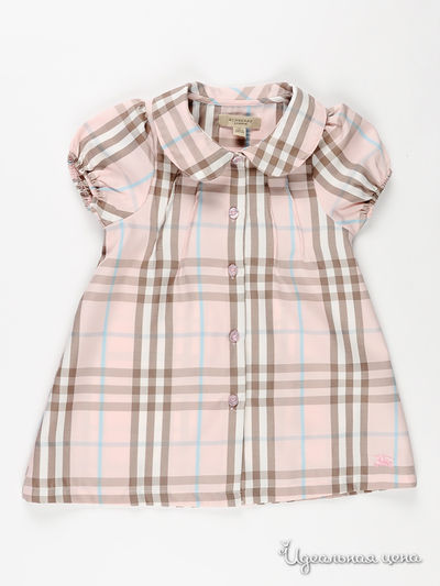 Платье Burberry, цвет цвет светло-розовый / мультиколор