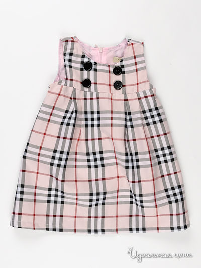 Платье Burberry, цвет цвет нежно-розовый / мультиколор
