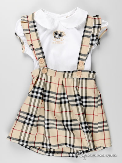 Комплект Burberry, цвет цвет белый / бежевый