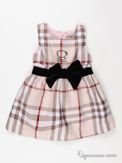 Платье Burberry, цвет цвет нежно-розовый / мультиколор
