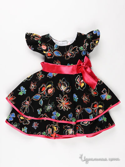 Платье Zara, цвет цвет черный / мультиколор