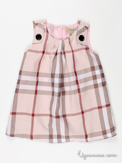Платье Burberry, цвет цвет нежно-розовый / мультиколор