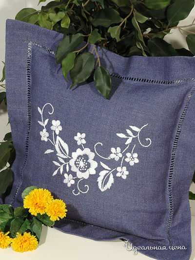 Наволочка Ernst Schafer GmbH & Co., цвет цвет синий