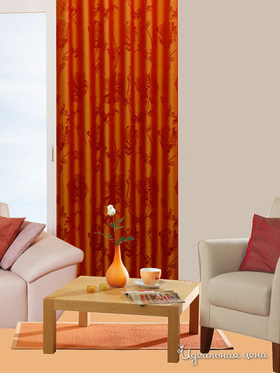 Гардины Ernst Schafer GmbH & Co., цвет цвет красный