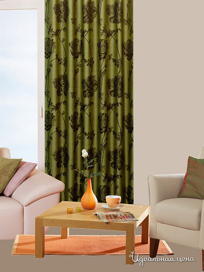 Гардины Ernst Schafer GmbH & Co., цвет цвет зеленый