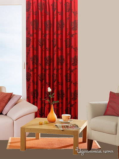 Гардины Ernst Schafer GmbH & Co., цвет цвет красный