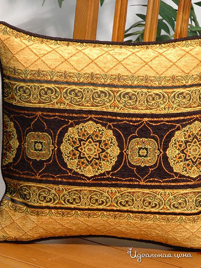 Наволочка Ernst Schafer GmbH & Co., цвет цвет желтый / коричневый